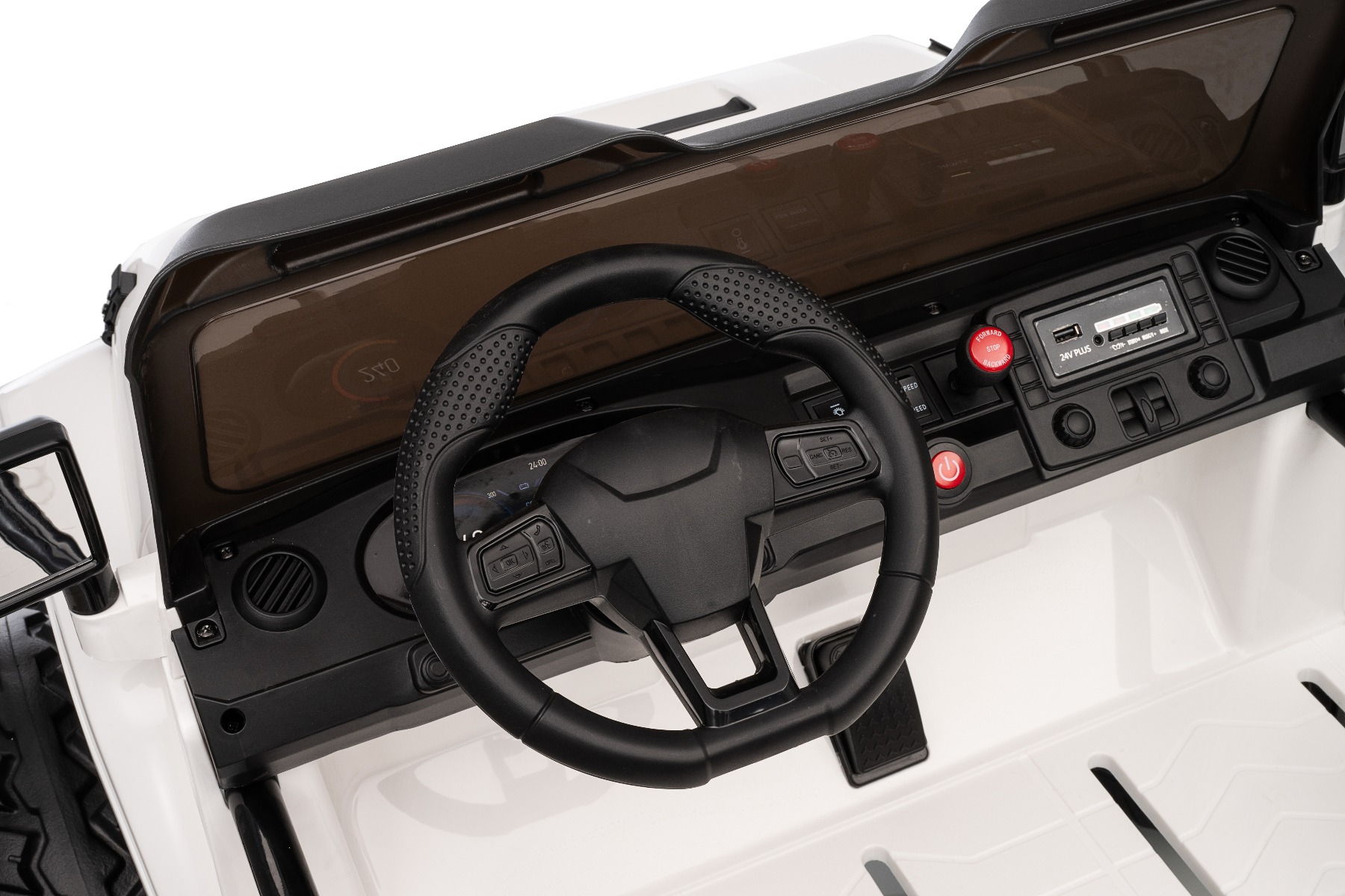 Wielofunkcyjna kierownica, odtwarzacz MP3 z wejściem USB/AUX