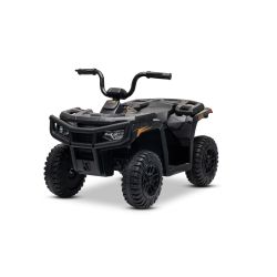 Licencjonowany elektryczny quad Arctic Cat 12V z napędem tylnym, czarny, światła LED, akumulator litowy, 2 silniki 25W, oryginalna licencja