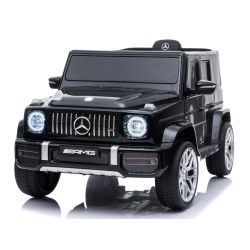 Beneo Motors elektryczny samochodzik Mercedes G63 12V, czarny, pojedyncze siedzenie, bateria litowa 12V, pilot 2,4 GHz, 2XMOTOR, USB, Bluetooth, licencja ORGINALNA