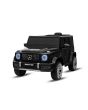 Elektryczny samochodzik Mercedes G, czarny, pojedyncze siedzenie, bateria litowa, pilot 2,4 GHz, 2XMOTOR, USB, karta SD, licencja ORGINALNA