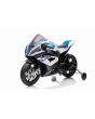 Motocykl elektryczny BMW HP4 RACE 12V, biały, Licencjonowany, Koła pomocnicze, koła z miękkiej pianki EVA, silnik 2 x 35W, Zawieszenie, metalowa rama, metalowy widelec