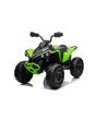 Quad elektryczny Can-am Renegade, zielony, jednoosobowy, zawieszenie przednie i tylne, oświetlenie LED, akumulator 12V, silniki 2 x 35W, miękkie koła EVA, odtwarzacz MP3 z wejściem USB/AUX, licencjonowany