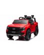 Autko elektryczne FORD Ranger 12V, czerwone, skórzane siedzenie, pilot 2,4 GHz, wejście Bluetooth/USB, zawieszenie, akumulator 12V, plastikowe koła, SILNIK 2 X 30W, ORYGINALNA licencja