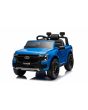 Autko elektryczne FORD Ranger, niebieskie, skórzane siedzenie, pilot 2,4 GHz, wejście Bluetooth/USB, zawieszenie, Bateria litowa, plastikowe koła, SILNIK 2 X 30W, ORYGINALNA licencja