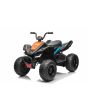 Licencjonowany elektryczny quad McLaren Racing MCL 12V 4X4, czarny, miękkie koła EVA, ZDALNE STEROWANIE, skórzane siedzenie, amortyzowana oś tylna, silnik 4 x 35W, światła LED, akumulator 12V10Ah