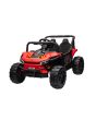 Autko elektryczne UTV Small 12V, czerwone, napęd na tylne koła, akumulator 12V, plastikowe koła, szerokie podwójne siedzenie, pilot 2,4 GHz, jednoosobowe miejsce, odtwarzacz MP3 z wejściem USB/SD, oświetlenie LED