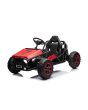 Elektrická Motokára SPORT-KART 24V, červená, EVA kolesá, Koženkové sedadlo, 2 x 50W Motor, 24V Batéria, Masívna kovová konštrukcia