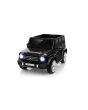 Elektryczny samochodzik Mercedes G, czarny, pojedyncze siedzenie, bateria litowa, pilot 2,4 GHz, 2XMOTOR, USB, karta SD, licencja ORGINALNA