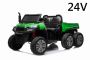 Elektryczny samochód rolniczy RIDER 6X6 24V z napędem na 4 koła 4 X 200W, akumulator 24V/10Ah, koła EVA, osie zawieszenia, pilot 2,4 GHz, dwumiejscowy, odtwarzacz MP3 z wejściem USB / SD, Bluetooth
