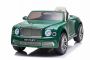 Samochodzik elektryczne Bentley Mulsanne 12V, zielony, siedzenie ze skóry ekologicznej, pilot 2,4 GHz, koła Eva, wejście USB / Aux, zawieszenie, akumulator 12V / 7Ah, światła LED, miękkie koła EVA, silnik 2 x 35W, ORYGINALNA licencja