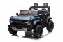 Elektryczny samochodzik Ford Bronco XL z napędem na tylne koła, licencjonowany (dwumiejscowy), niebieski, bateria litowa, wysokie podwozie, dwa miejsca, zawieszenie tylnej osi, pilot 2,4 GHz, odtwarzacz MP3 z wejściem USB, światła LED