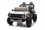 Elektryczny samochodzik Ford Bronco XL z napędem na tylne koła, licencjonowany (dwumiejscowy), biały, bateria litowa, wysokie podwozie, dwa miejsca, zawieszenie tylnej osi, pilot 2,4 GHz, odtwarzacz MP3 z wejściem USB, światła LED