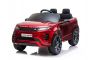  Elektryczny Range Rover EVOQUE, lakierowany, czerwony, odpowiedni dla jednego dziecka, odtwarzacz MP3 z wejściem USB, napęd 4x4, akumulator 12V10Ah, koła EVA, oś zawieszenia, klucz, pilot Bluetooth 2,4 GHz, licencja