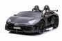 Samochodzik elektryczny Lamborghini Aventador 12V Dwumiejscowy, czarny, pilot 2,4 GHz, wejście USB / SD, zawieszenie, drzwi otwierane pionowo, miękkie koła EVA, 2 X SILNIK, licencja ORYGINALNA