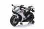 Motocykl elektryczny HONDA CBR 1000RR, licencjonowany, akumulator 12V, plastikowe koła, silnik 30W, światła LED, rama stała, koła pomocnicze, biały