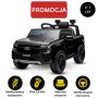 Autko elektryczne FORD Ranger 12V, czarny, skórzane siedzenie, pilot 2,4 GHz, wejście Bluetooth/USB, zawieszenie, akumulator 12V, plastikowe koła, SILNIK 2 X 30W, ORYGINALNA licencja