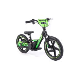 Rowerek elektryczny biegowy RIRIBIKE RTX6 24V (16”)  Zielony, akumulator litowy, silnik 250 W, hamulec tarczowy, regulowane miękkie siodełko PU