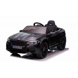 Autko elektryczne BMW M5 24V, czarne, Koła Soft EVA, Silniki: 2 x 24V, Pojemność akumulatora 24V, Światła LED, Pilot 2,4 GHz, Odtwarzacz MP3, Fotel ze sztucznej skóry, ORYGINALNA licencja
