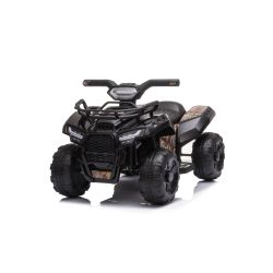 Elektryczny ATV MINI 6V, czarny, odtwarzacz MP3 z wejściem USB / AUX, silnik 1 X 25W, akumulator 6V / 4Ah, reflektory