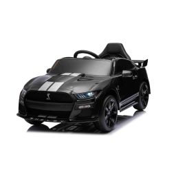 Samochód elektryczny Ford Shelby Mustang GT 500 Cobra, czarny, pilot 2,4 GHz, wejście USB, światła LED, silnik 2 x 30W, ORYGINALNA licencja