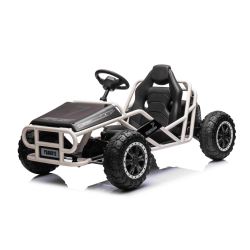 Elektrická Motokára SPORT-KART 24V, čierna, EVA kolesá, Koženkové sedadlo, 2 x 50W Motor, 24V Batéria, Masívna kovová konštrukcia