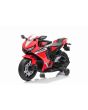 Motocykl elektryczny HONDA CBR 1000RR, licencjonowany, akumulator 12V, plastikowe koła, silnik 30W, światła LED, rama stała, koła pomocnicze, czerwony