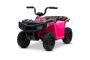 Licencjonowany elektryczny quad Arctic Cat 12V z napędem tylnym, różowy, światła LED, akumulator litowy, 2 silniki 25W, oryginalna licencja