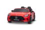 Elektryczny samochodzik Mercedes GT63 AMG 24V z napędem 4x4, czerwony, dwumiejscowy, regulowany fotel kierowcy, miękkie koła EVA, pilot 2,4 GHz, USB/Bluetooth, silniki 200 W, zawieszenie, akumulator litowy, światła LED z przodu i z tyłu, oryginalna licenc