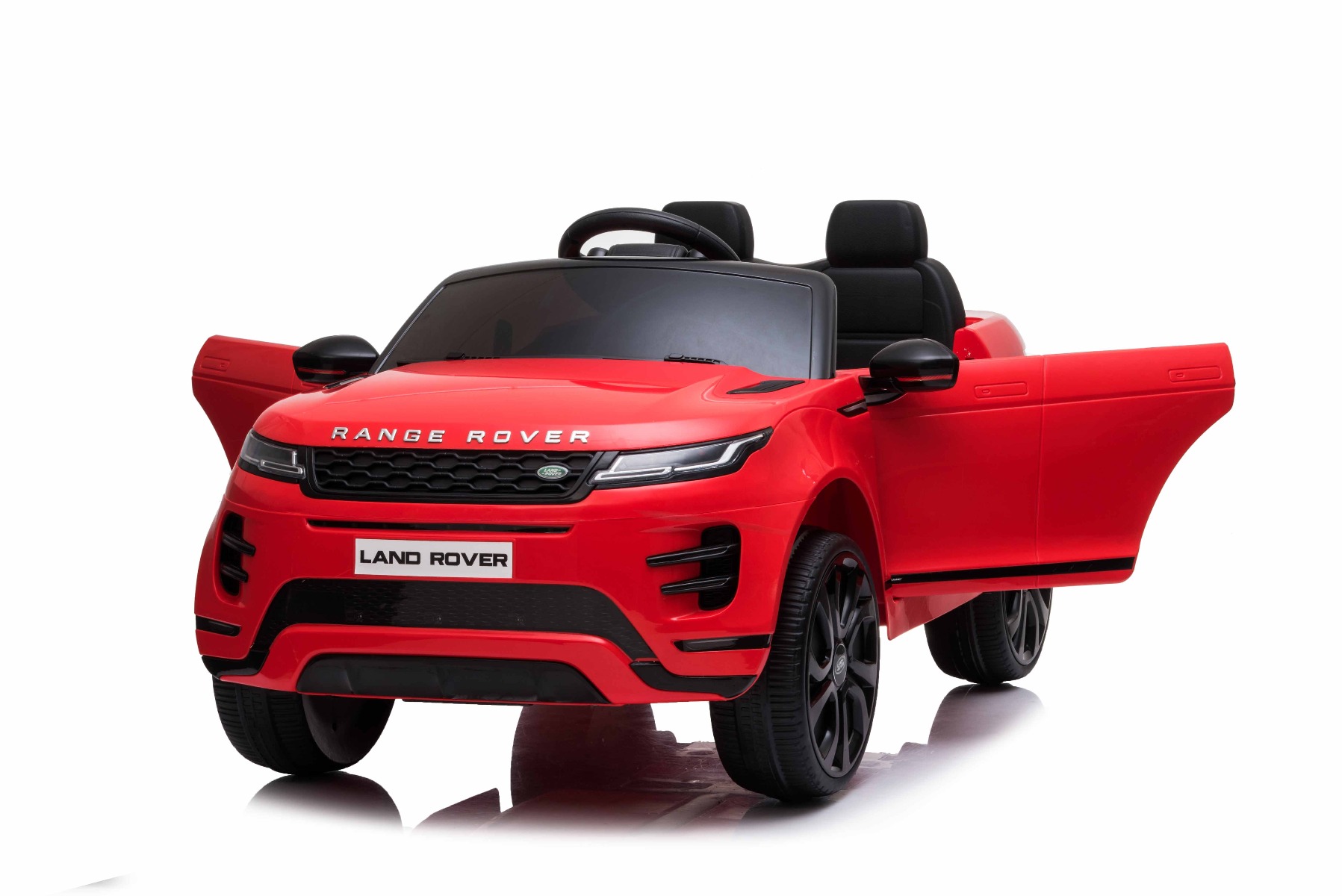 Autko elektryczne Range Rover EVOQUE, czerwone